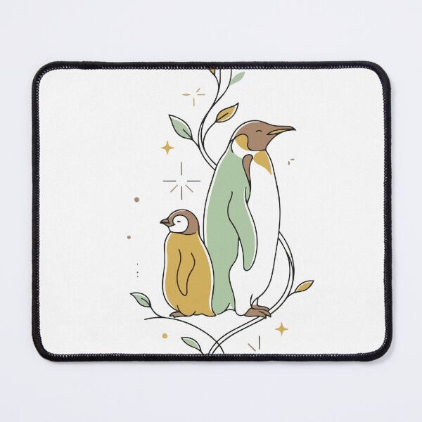 Item preview, Mystical Celestial Penguin Family Botanical Art designed and sold by BestChoiceService.