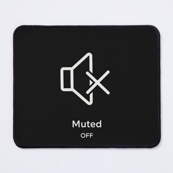 Item preview, Muted OFF Minimalist Tech Audio Icon Art designed and sold by artlife4.
