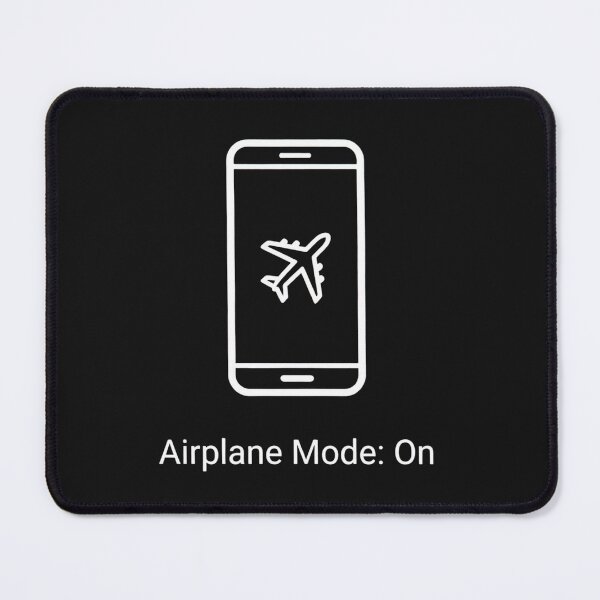 Item preview, Airplane Mode On Minimalist Tech Wellness Art designed and sold by artlife4.