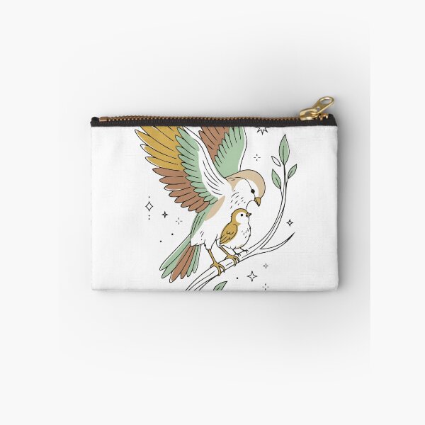Item preview, Mystical Celestial Bird Mother and Chick Art designed and sold by BestChoiceService.