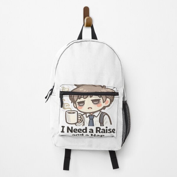 Item preview, I Need a Raise and a Nap Sticker, Funny Work Meme, Office Humor, Tired Employee Sticker, Coffee Lover Decal designed and sold by VibrantArtful7.