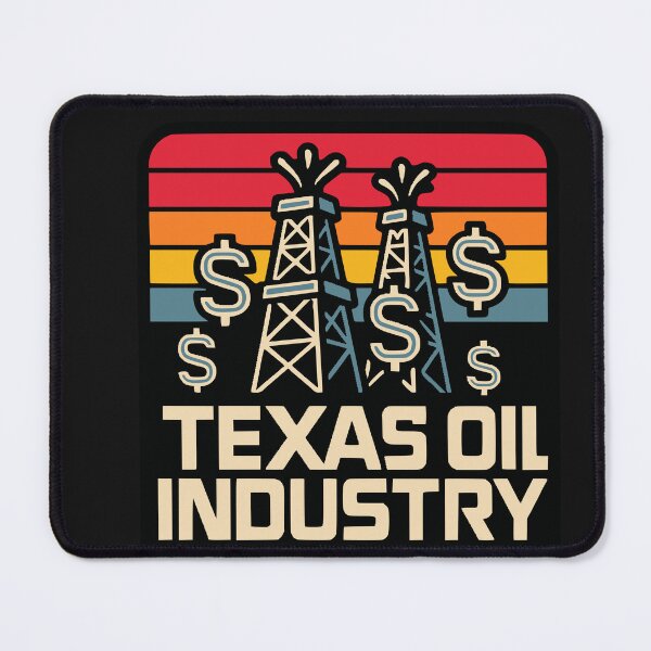 Item preview, Texas Oil Industry Retro Sunset Oil Rig Worker designed and sold by Tsugraf Designs.