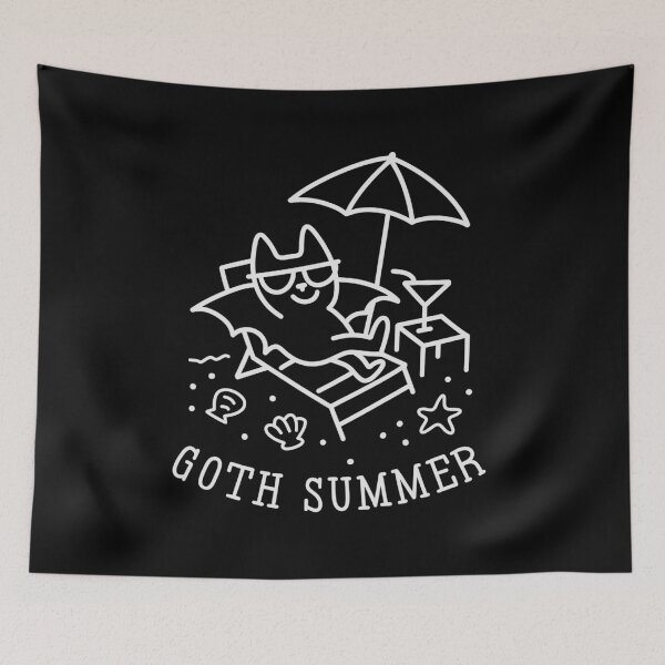 Item preview, Goth Summer Bat designed and sold by byebyesally.