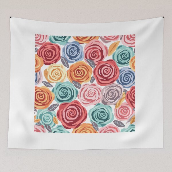 Item preview, Retro 3d Rose floral patterns designed and sold by JosueShop101.