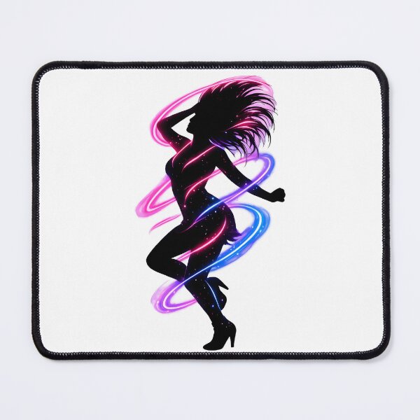 Item preview, Neon Dance Silhouette – Glow Light Trails Dancer Design designed and sold by darkan1.