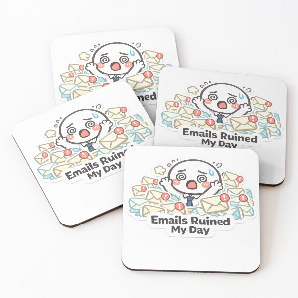 Item preview, Emails Ruined My Day Sticker, Funny Office Meme, Work Stress Humor, Inbox Overload Sticker, Cute Kawaii Email Sticker designed and sold by VibrantArtful7.