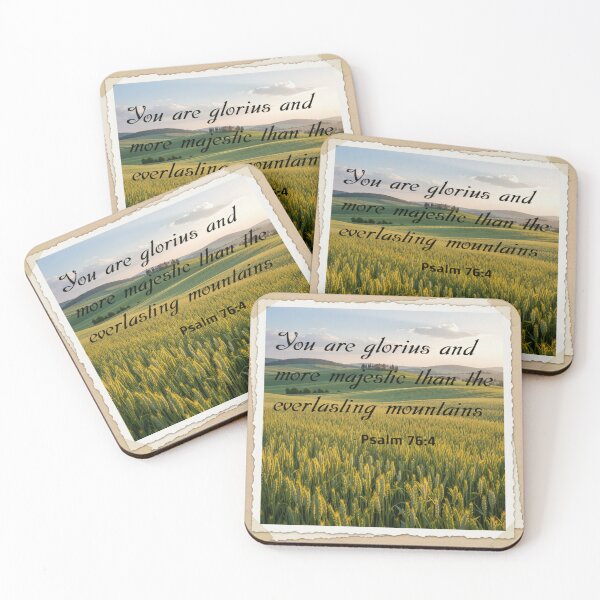 Item preview, Psalm 76:4 pastoral scene designed and sold by Robo-Mart Smart Shopping.