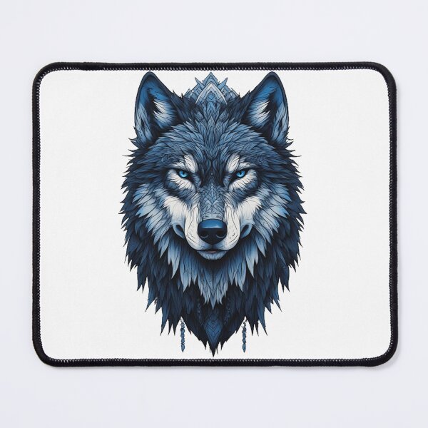 Item preview, Arctic Alpha — Mystic Wolf Portrait Fine Art Print & T-Shirt Design designed and sold by GrowNest.