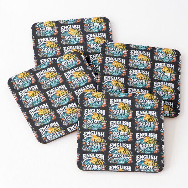 Item preview, English Is Easy Go See The Sea Funny Language Pun Design designed and sold by TeeTimeTreasure.