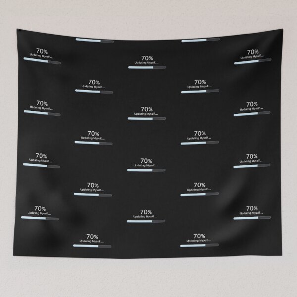 Item preview, 70% Updating Myself Minimalist Tech Progress Art designed and sold by artlife4.