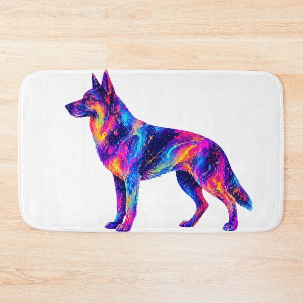 Item preview, Neon Dog German Shepherd Abstraction Graphic. designed and sold by byaga.