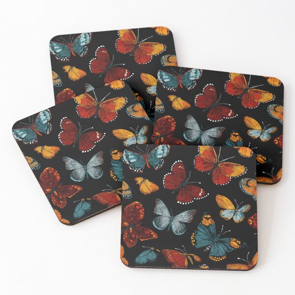 Item preview, Colorful Vintage Butterfly Nature Pattern Art designed and sold by NicolasGlowArt.