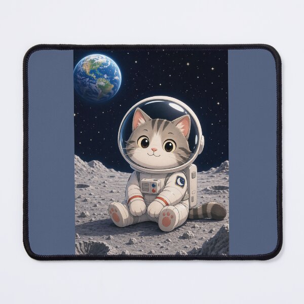 Item preview, Apollo 11 Cat Astronaut Moon Landing Graphic designed and sold by edilbertobuitrago.