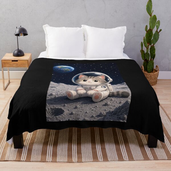 Item preview, Apollo 11 Cat Astronaut Moon Landing Graphic designed and sold by edilbertobuitrago.