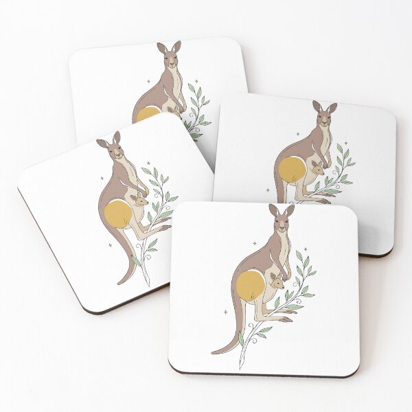 Item preview, Mystical Celestial Kangaroo Mother and Joey Art designed and sold by BestChoiceService.