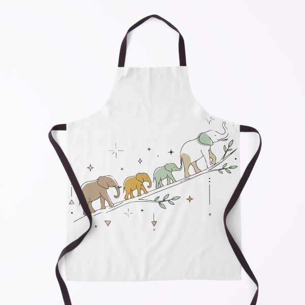 Item preview, Mystical Celestial Elephant Family Walking Art designed and sold by BestChoiceService.
