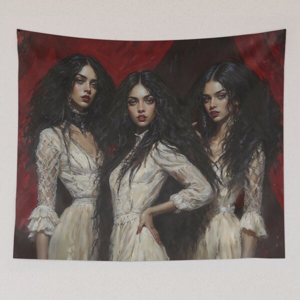 Item preview, Three Witches Coven Gothic Lace Art designed and sold by DarkHolyQueen.