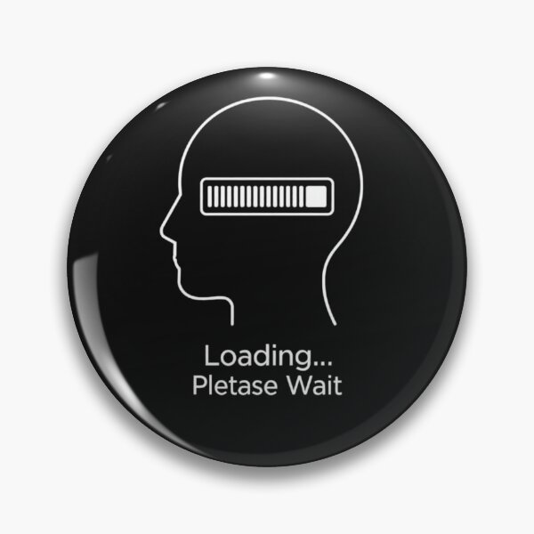 Item preview, Loading Please Wait Minimalist Brain Progress Art designed and sold by artlife4.