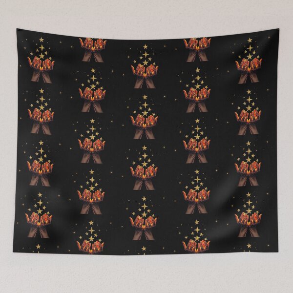 Item preview, Golden Stars in Hands Celestial Mystical Graphic designed and sold by artlife4.