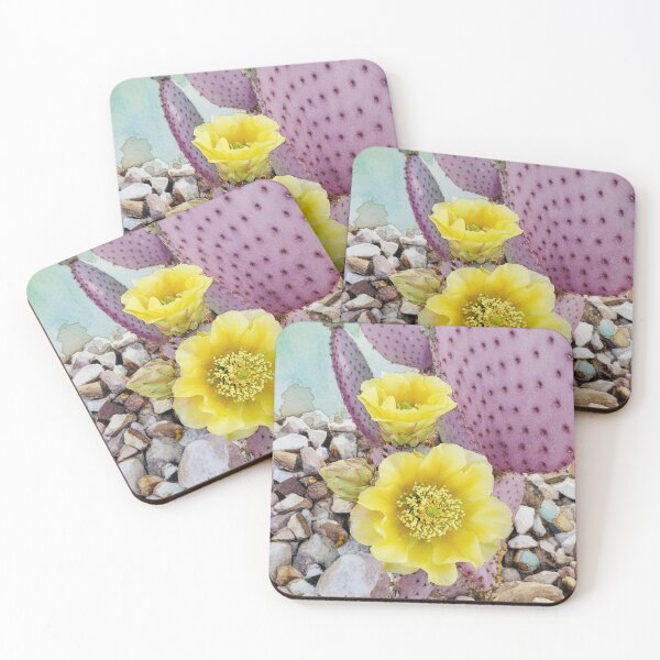 Item preview, Purple Cactus Blossom Watercolor – Prickly Pear Flower Art | Desert Botanical Wall Art designed and sold by Tempraneo Photo.