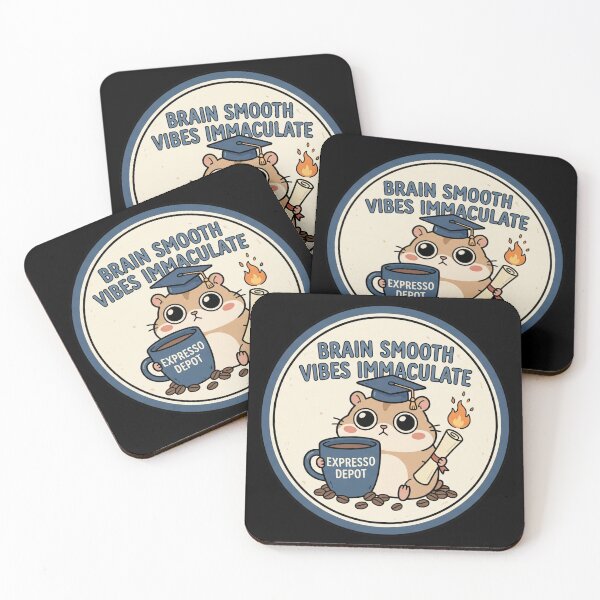 Item preview, Brain Smooth Vibes Immaculate - Funny Burnout Graduation Hamster designed and sold by MVPtech.