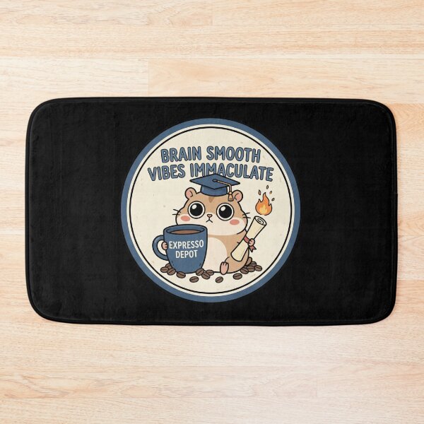 Item preview, Brain Smooth Vibes Immaculate - Funny Burnout Graduation Hamster designed and sold by MVPtech.