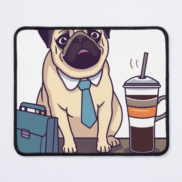 Item preview, Funny pug Iced Coffee Work Hard Dog Parent designed and sold by DobekPetLovers.