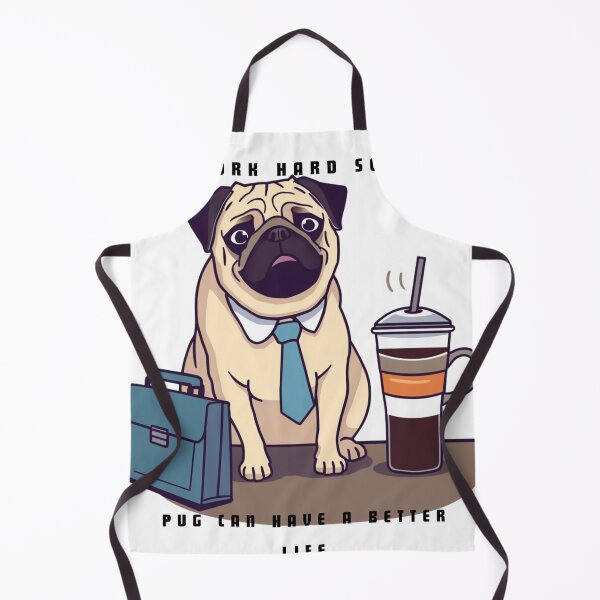 Item preview, Funny pug Iced Coffee Work Hard Dog Parent designed and sold by DobekPetLovers.
