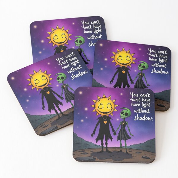 Item preview, Light Without Shadow Whimsical Sun Skeleton Art designed and sold by artlife4.