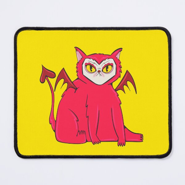 Item preview, cute devil cat designed and sold by crestfallenmermaid.