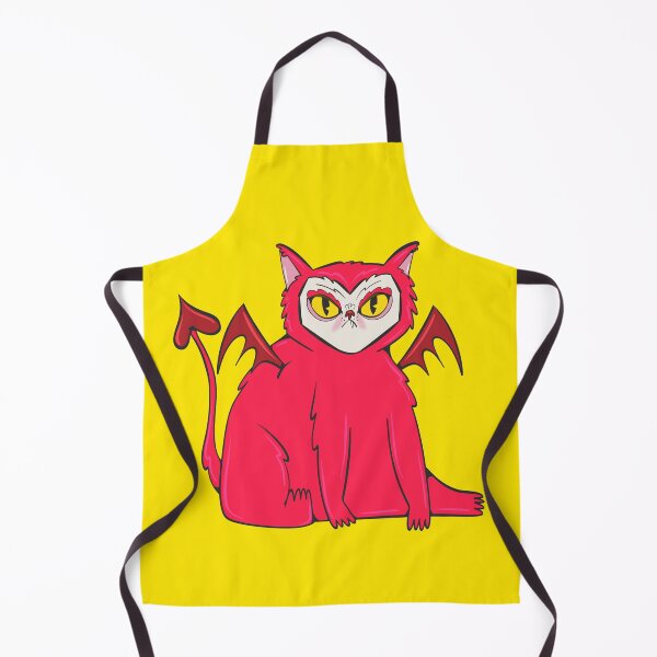 Item preview, cute devil cat designed and sold by crestfallenmermaid.