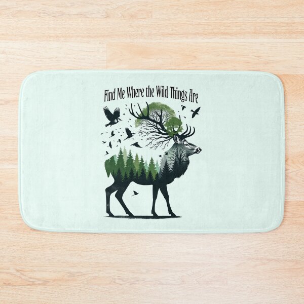 Item preview, Find Me Where the Wild Things Are – Majestic Deer Forest Silhouette Design designed and sold by Sachie's Studio.