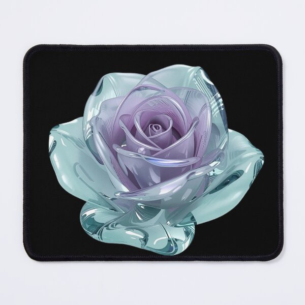 Item preview, Iridescent Glass Rose - Crystalline Fluid Flower designed and sold by Quotable Gear.