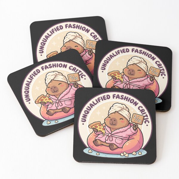 Item preview, Unqualified Fashion Critic - Funny Couch Capybara Meme designed and sold by MVPtech.
