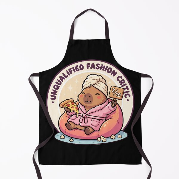 Item preview, Unqualified Fashion Critic - Funny Couch Capybara Meme designed and sold by MVPtech.
