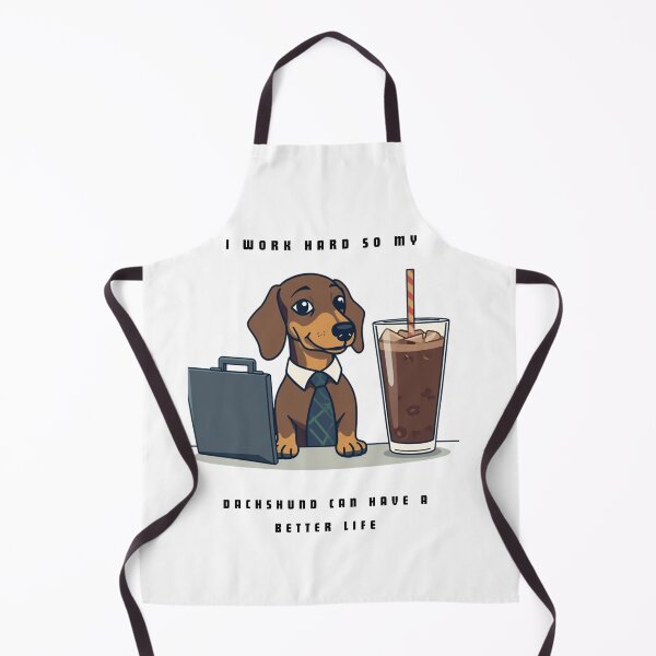 Item preview, Funny Dachshund Iced Coffee Work Hard Dog Parent designed and sold by DobekPetLovers.