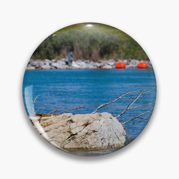Item preview, River Serenity - Blue Water & Orange Buoy Landscape designed and sold by Lainey1978.