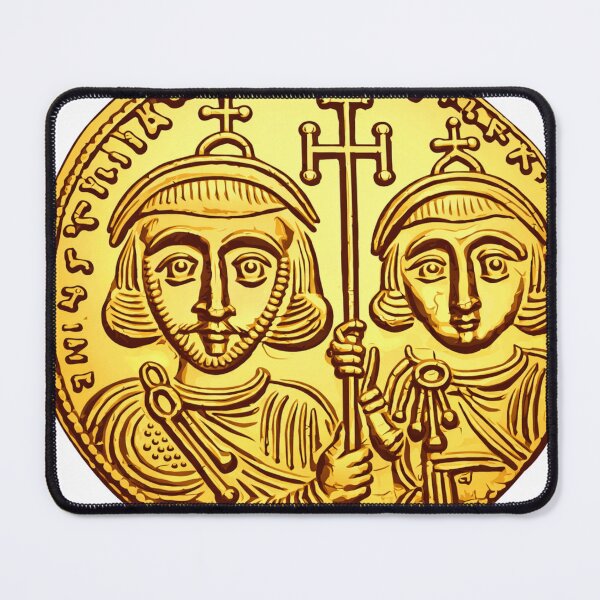 Item preview, Justinian II, Tiberius IV Byzantine Emperor Solidus Coin | Roman Byzantium Gold Coins Alternate designed and sold by Based History.