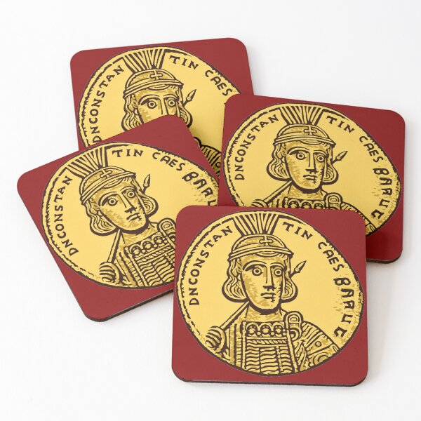 Item preview, Byzantine Emperor St Constantine IV | Saint Constantine the New Solidus Coins designed and sold by Based History.