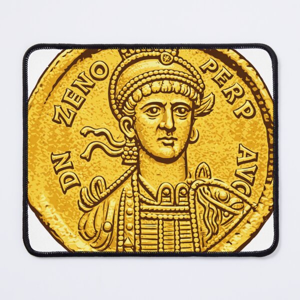 Item preview, Eastern Roman Emperor Zeno | Byzantine Empire Coins designed and sold by Based History.