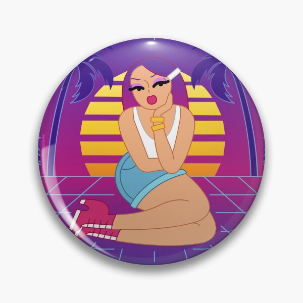 Artikelvorschau, Vapor Wave Miami Pinup Grafik entworfen und verkauft von brianarells.