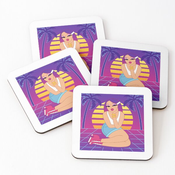 Item preview, Vapor Wave Miami Pinup Graphic Art designed and sold by brianarells.