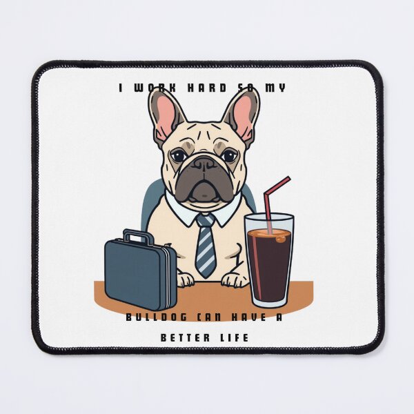 Item preview, Funny Buldog Iced Coffee Work Hard Dog Parent designed and sold by DobekPetLovers.