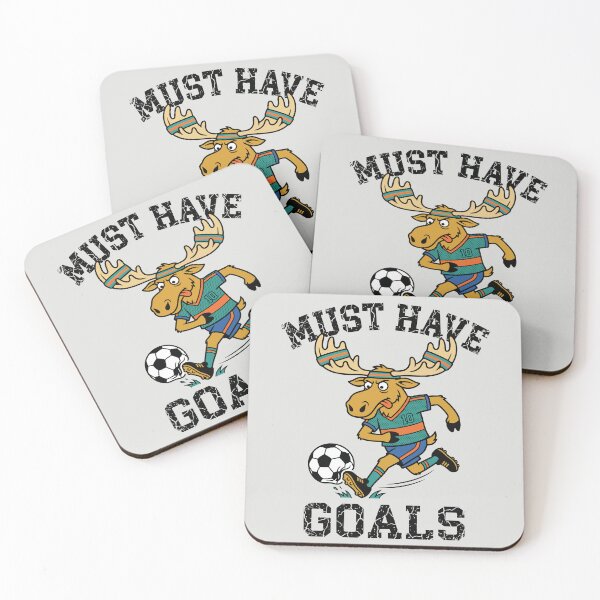 Item preview, Must Have Goals - Funny Soccer Moose Mascot designed and sold by DigitalGlade.