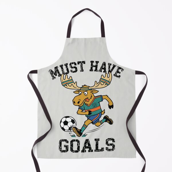 Item preview, Must Have Goals - Funny Soccer Moose Mascot designed and sold by DigitalGlade.