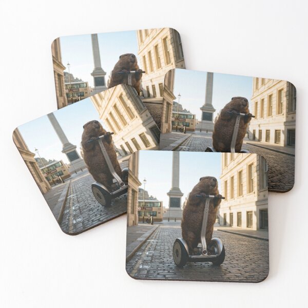 Item preview, Beaver Visits Trafalgar Square in London designed and sold by Tridentulus.