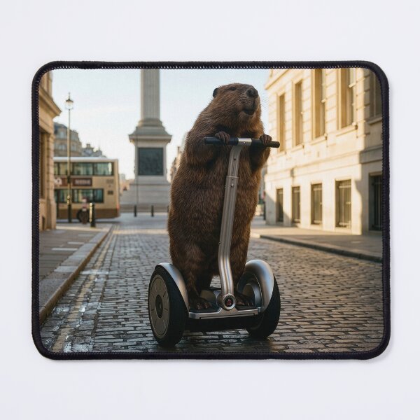 Item preview, Beaver Visits Trafalgar Square in London designed and sold by Tridentulus.