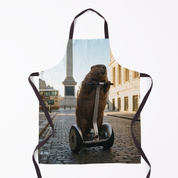 Item preview, Beaver Visits Trafalgar Square in London designed and sold by Tridentulus.