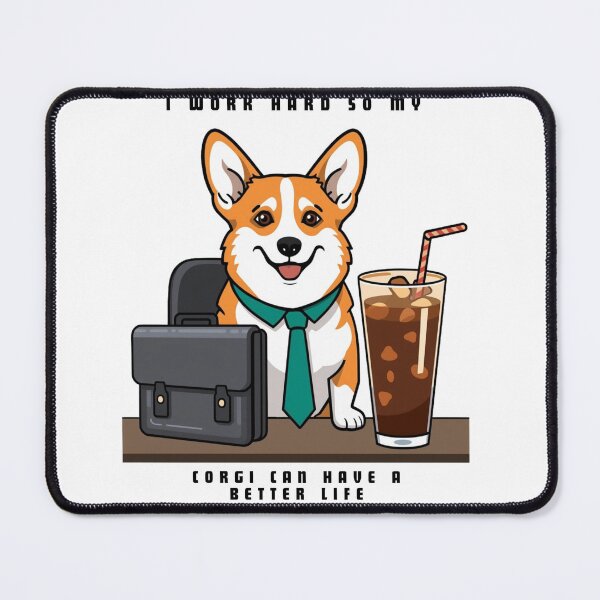 Item preview, Funny Corgi Iced Coffee Work Hard Dog Parent designed and sold by DobekPetLovers.