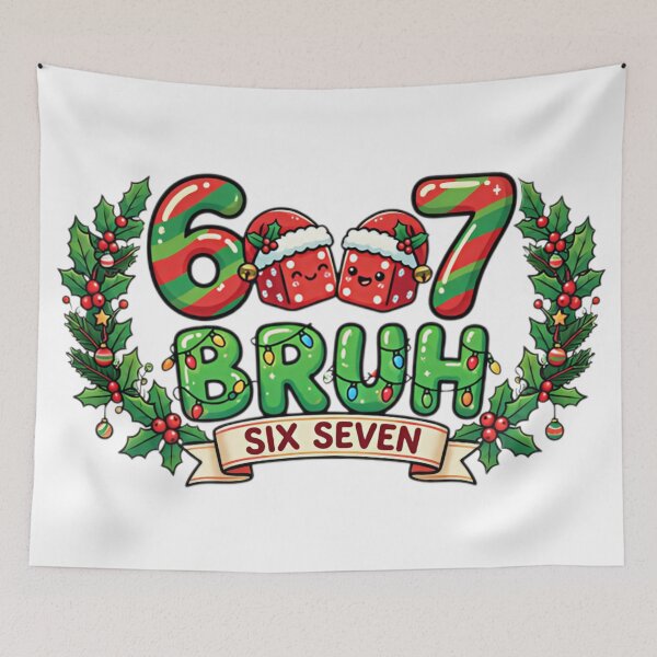 Item preview, funny 6 7 xmas dice meme holiday party designed and sold by ArtDesignTp.